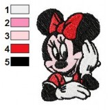 Beautiful Minnie Mouse Embroidery Design